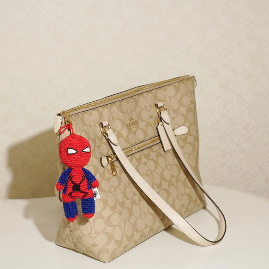 Spiderman Crochet Keychain