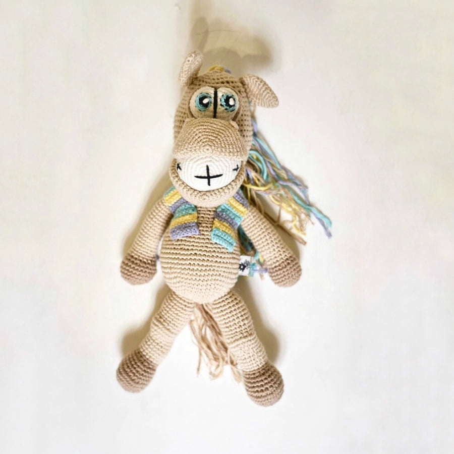 The big eyed Horse Crochet Toy