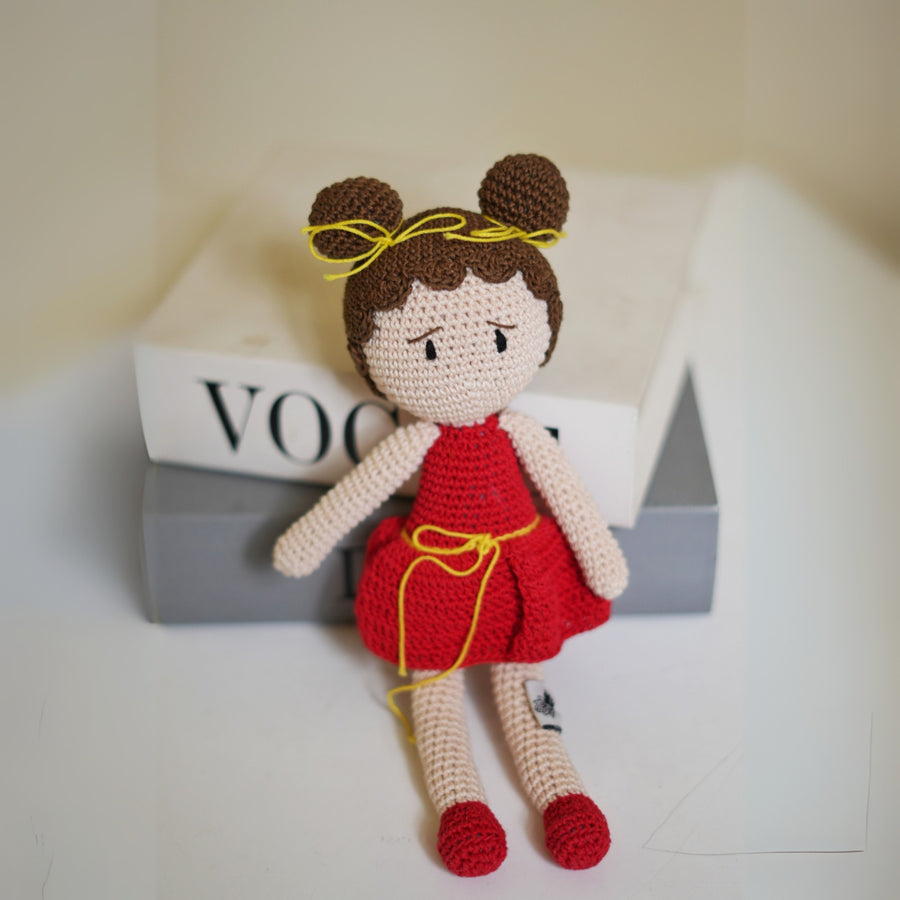 RUBY BUN BALLET CROCHET DOLL