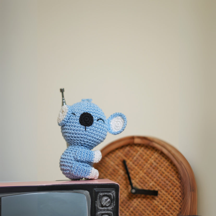 Koko the winking Koala Crochet Key chain
