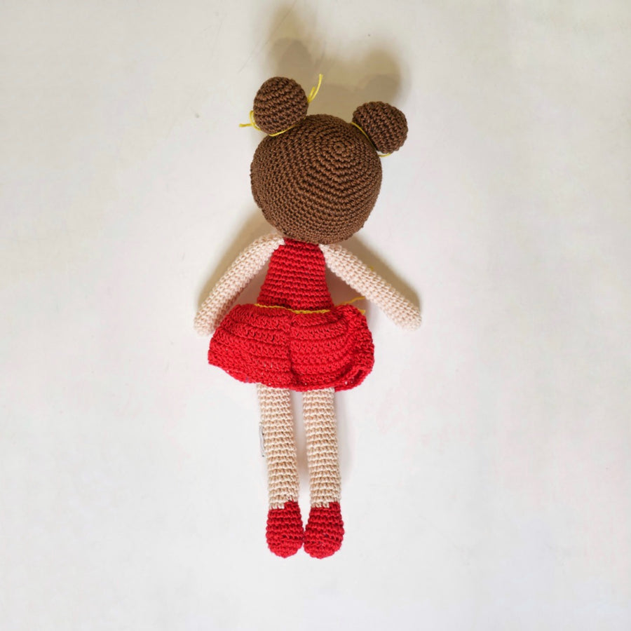 RUBY BUN BALLET CROCHET DOLL