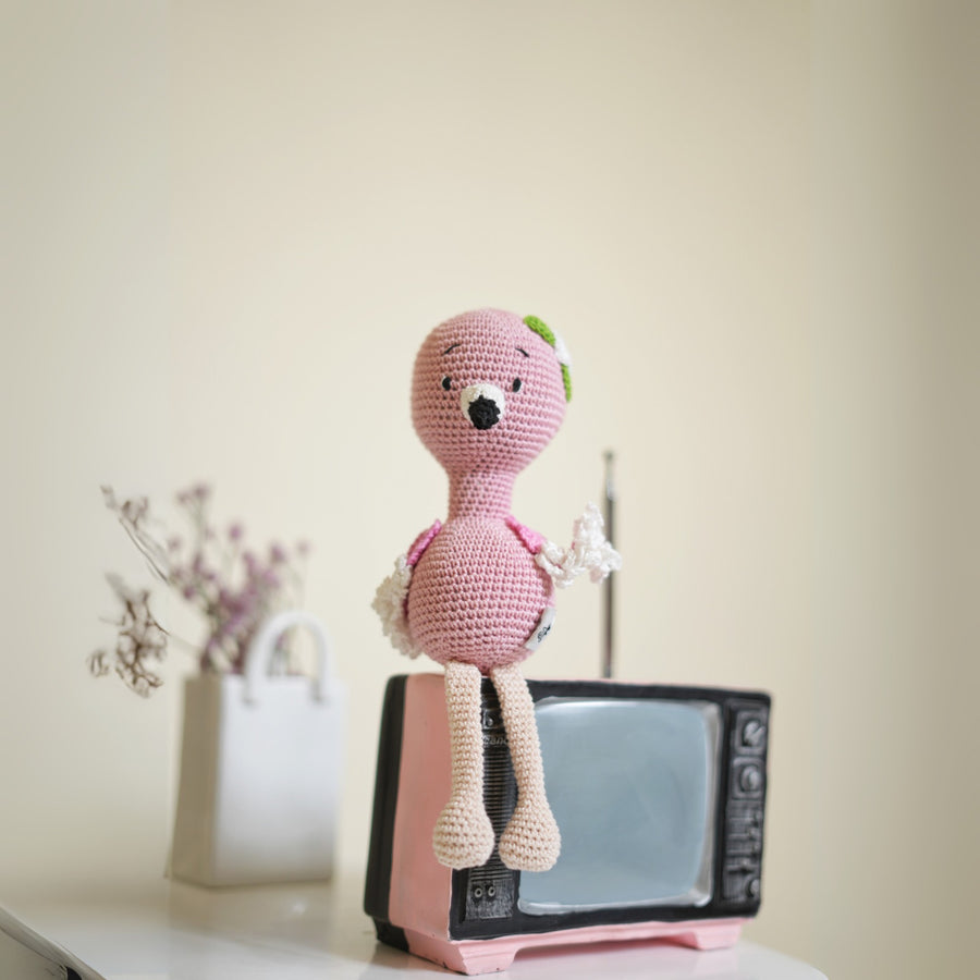 Flora the Crochet Flamingo