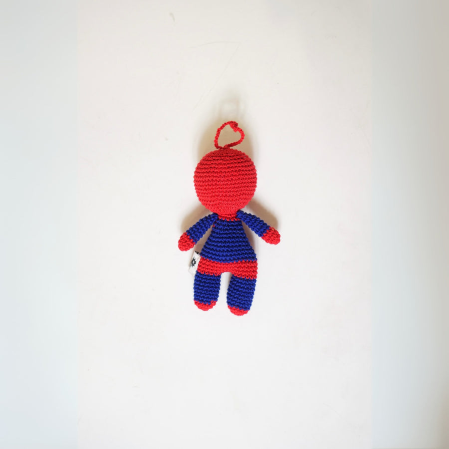 Spiderman Crochet Keychain