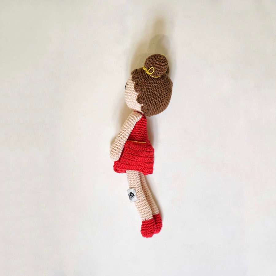RUBY BUN BALLET CROCHET DOLL