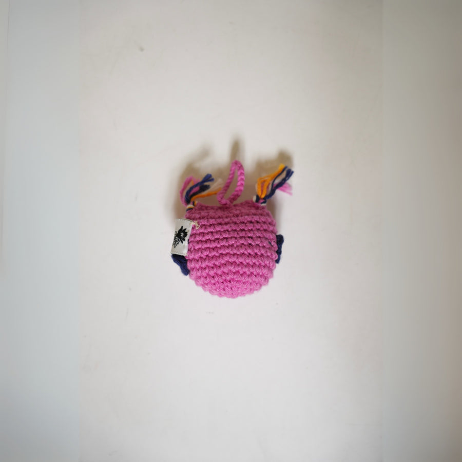 Berry Owl Crochet Keycahin