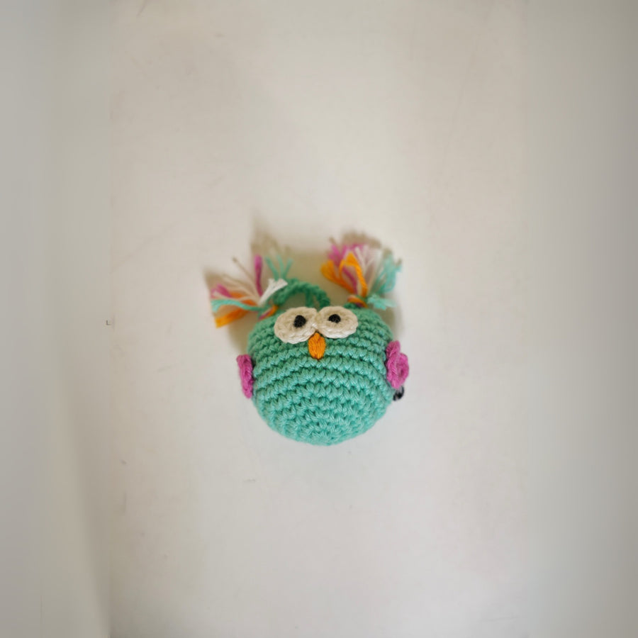 Twinkle Owl Crochet Keychain