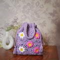 Lavender Meadow Crochet Potli