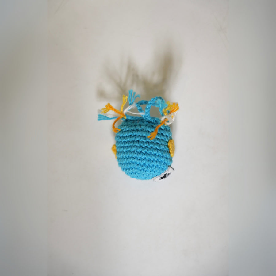 Sky Owl Crochet Keychain
