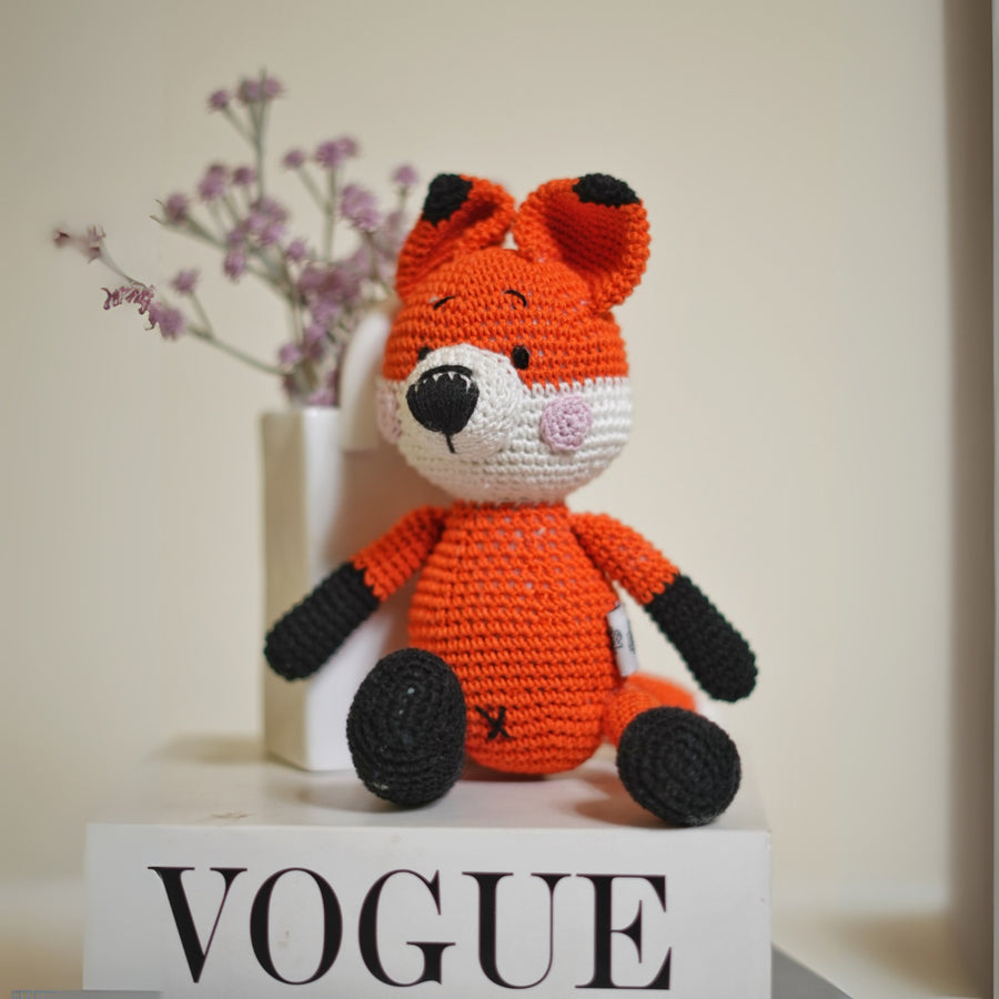 Rusty Paws the Fox Crochet Toy