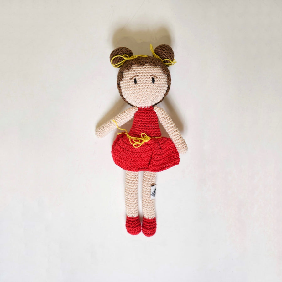 RUBY BUN BALLET CROCHET DOLL
