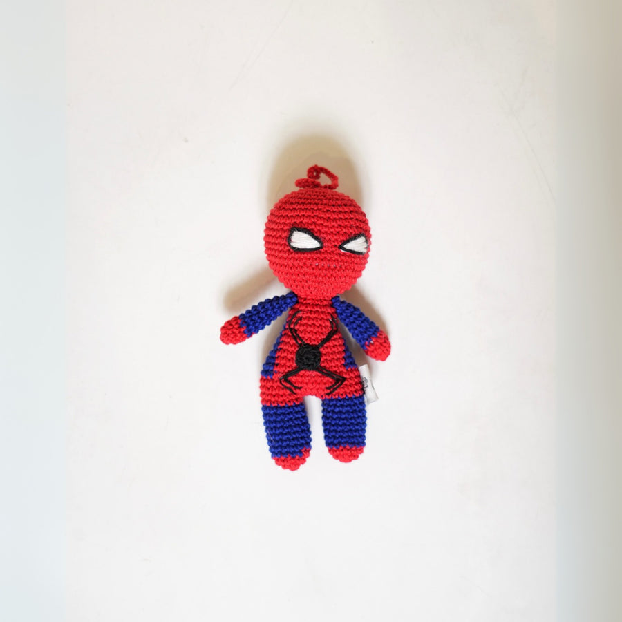 Spiderman Crochet Keychain