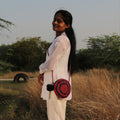 Striped Miniature Crochet Round Sling