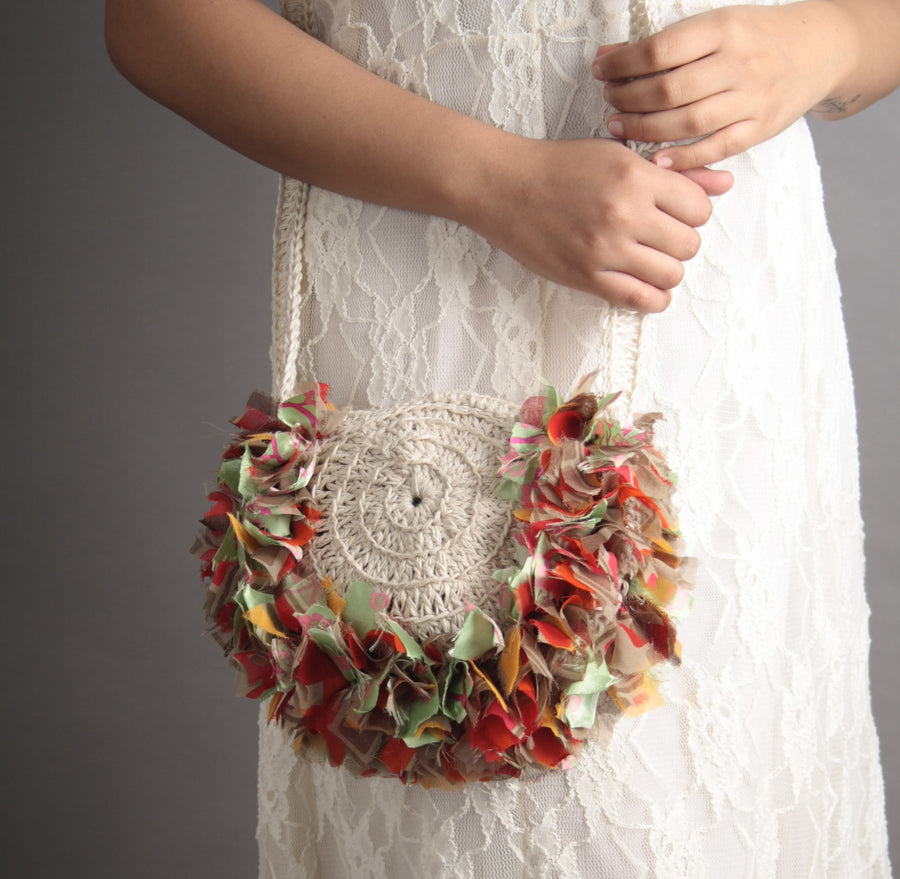 Half-Round Katran Crochet Crossbody Bag