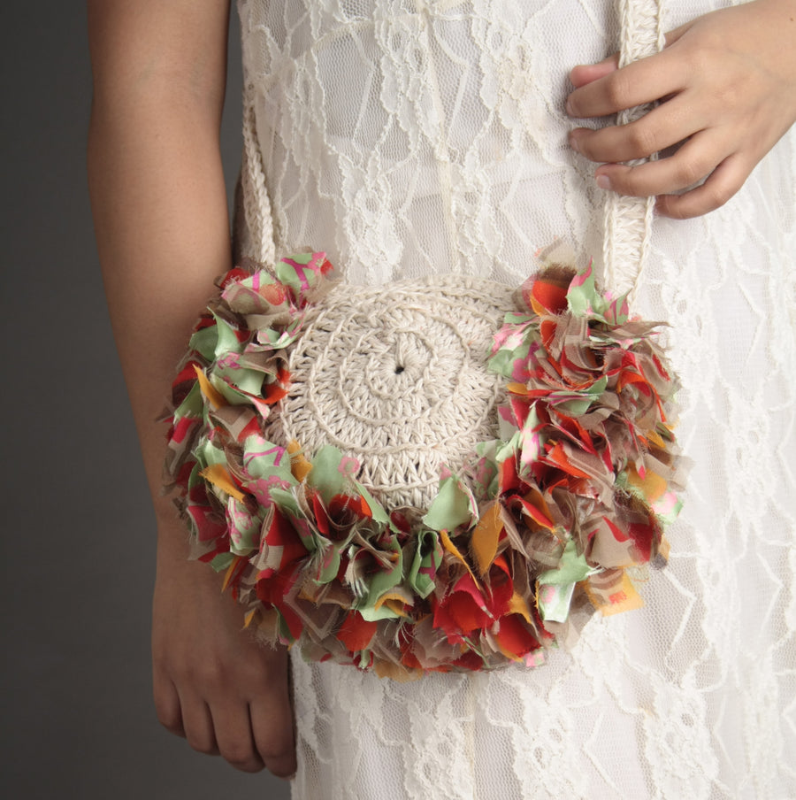 Half-Round Katran Crochet Crossbody Bag