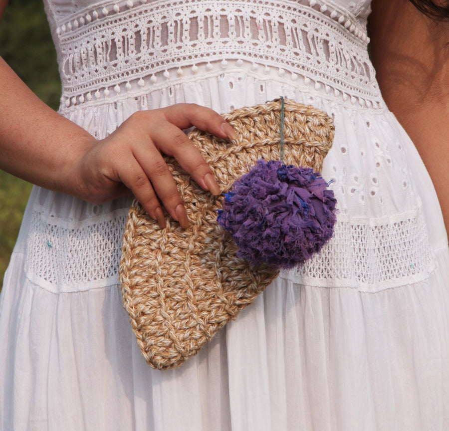 Jute Crochet Clutch