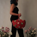 All Flowers Red Crochet Handbag