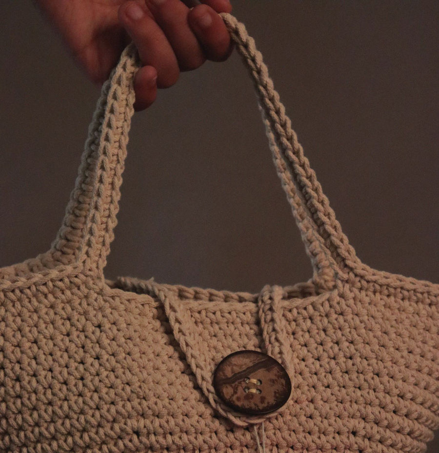 Crochet Basket Hand Bag