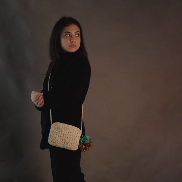 Cross Body Crochet Sling Bag