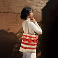 Tasseled R/W Crochet Shoulder Bag