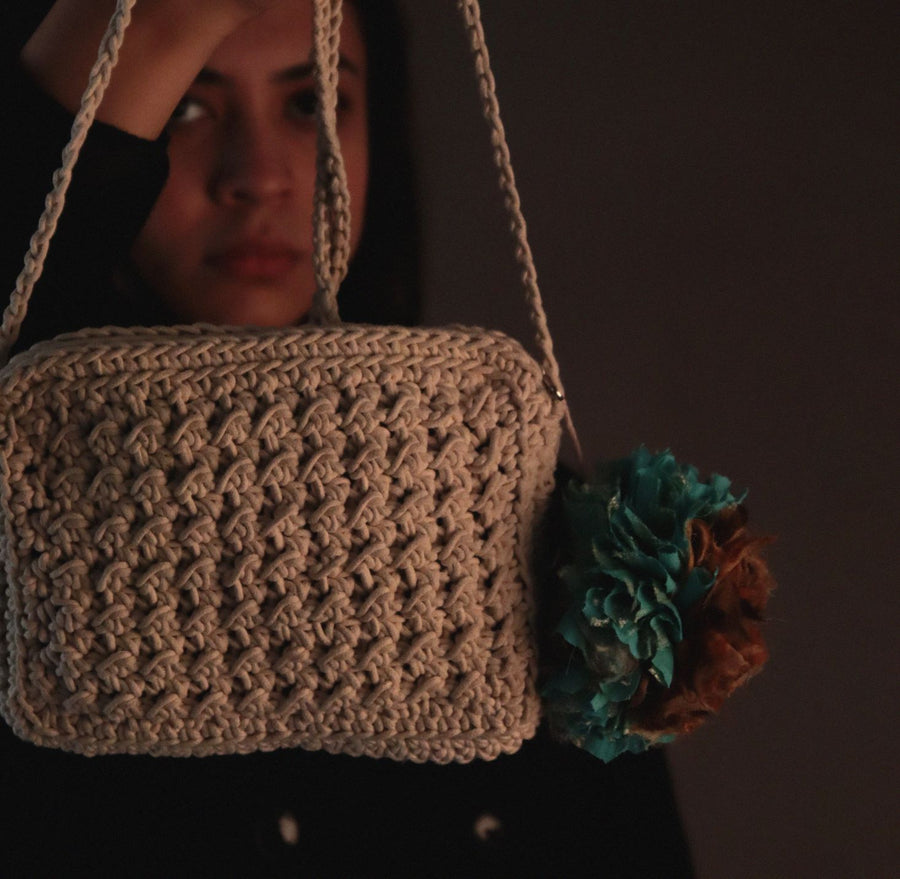 Cross Body Crochet Sling Bag