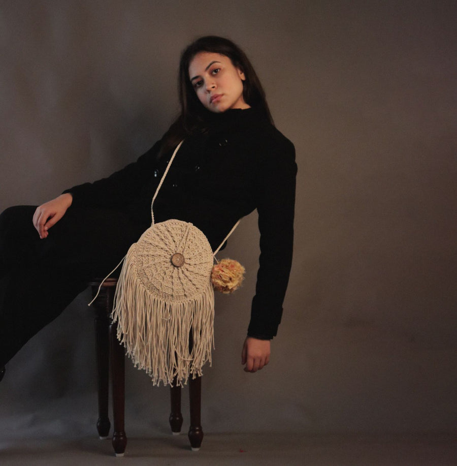 The Dream Catcher Crochet Sling Bag