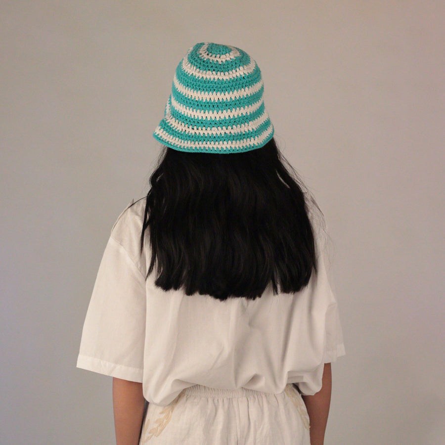The Striped Bucket Crochet Hat