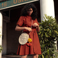 Round Crochet Sling Bag