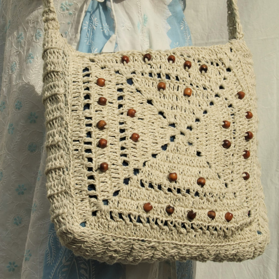 Quad-Spirit Crochet Cross-body Bag
