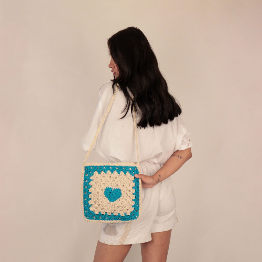 Heart on my Sling Crochet Sling Bag