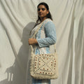 Quad-Spirit Crochet Cross-body Bag