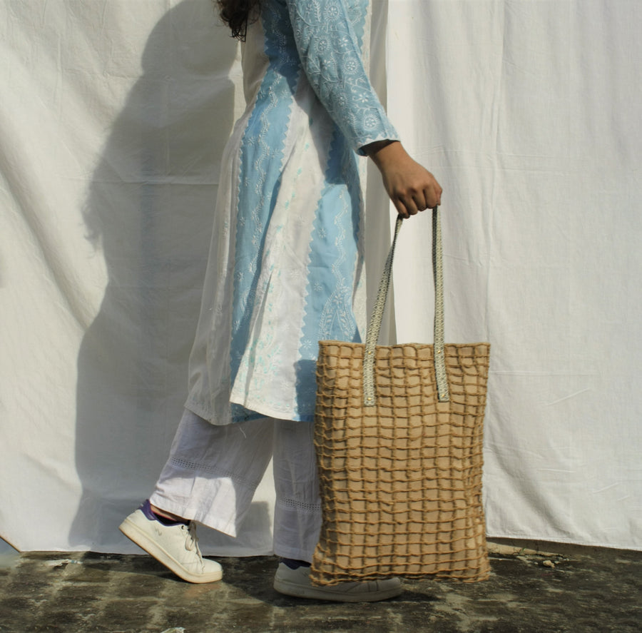 Open Work Jute Bag