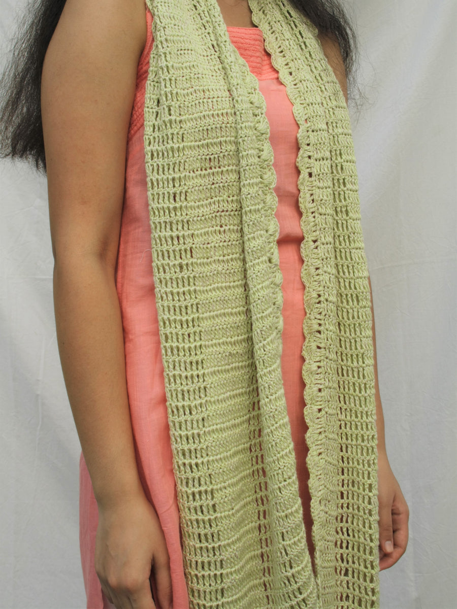 Cotton Crochet Stole