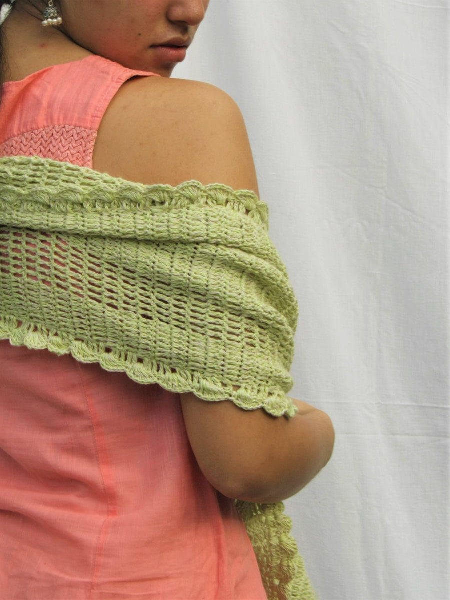 Cotton Crochet Stole
