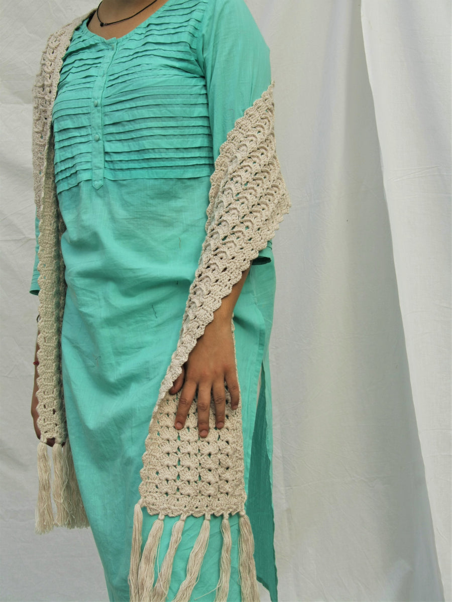 Cotton Crochet Stole