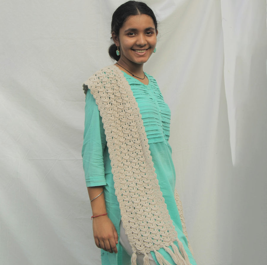 Cotton Crochet Stole