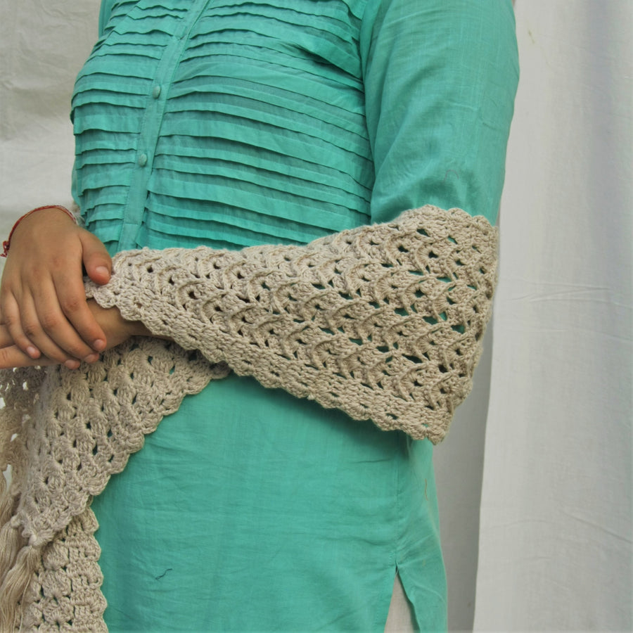 Cotton Crochet Stole