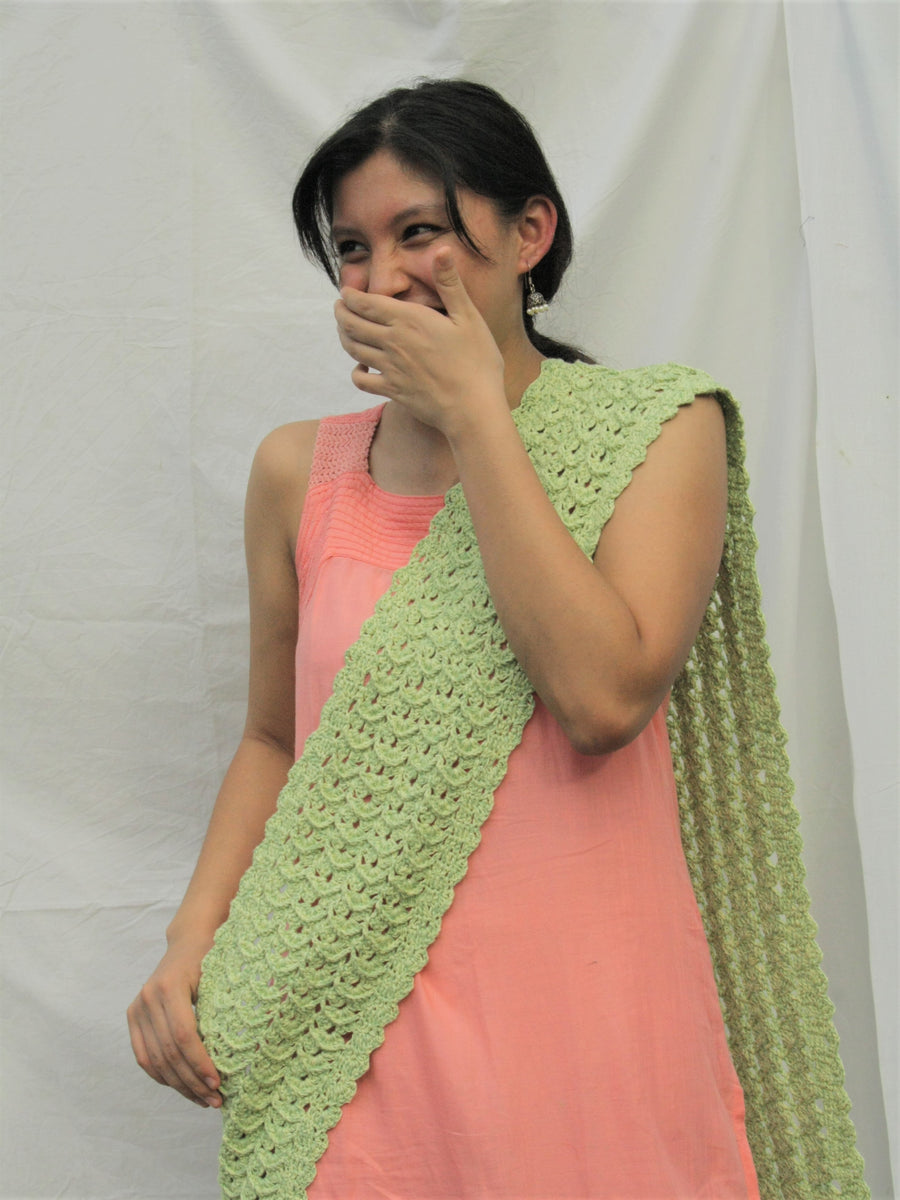 Cotton Crochet Stole