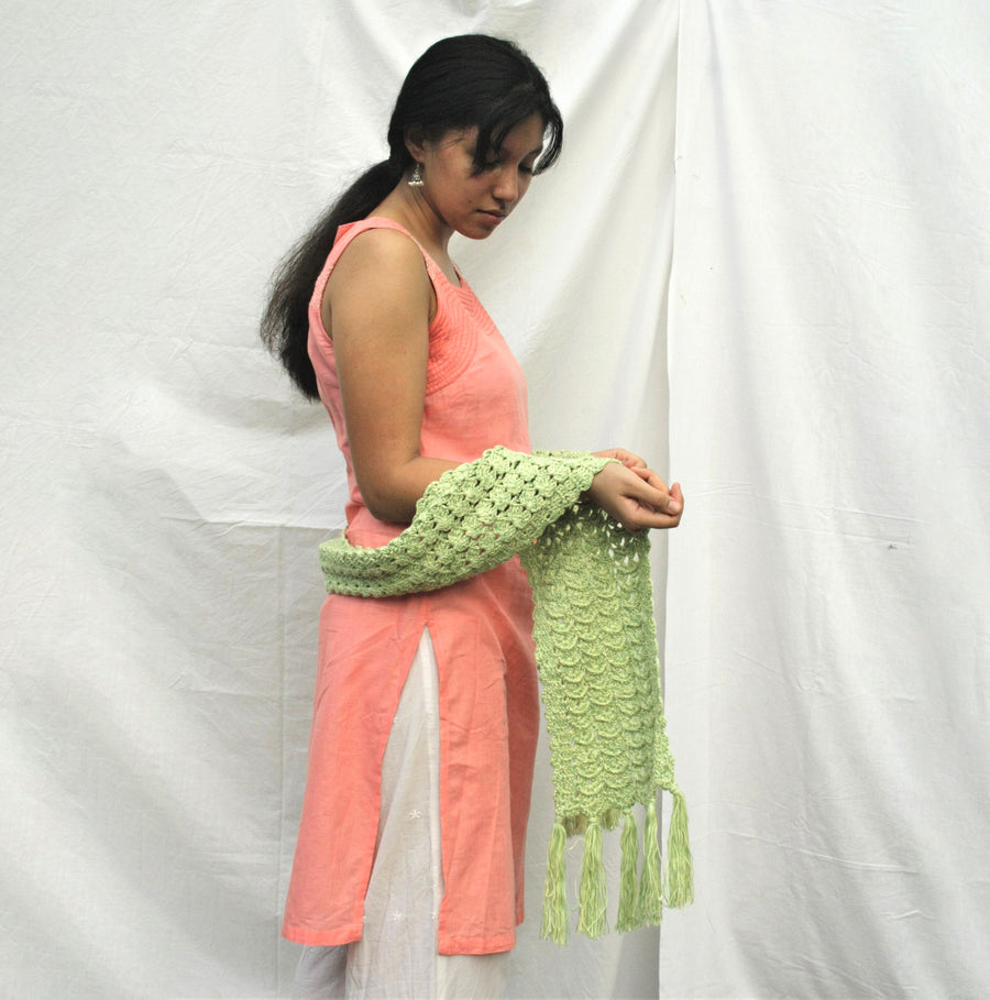 Cotton Crochet Stole