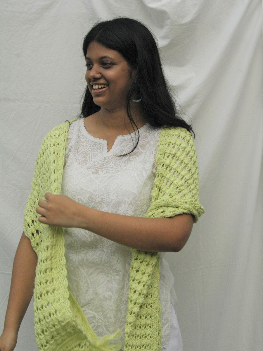 Cotton Crochet Stole