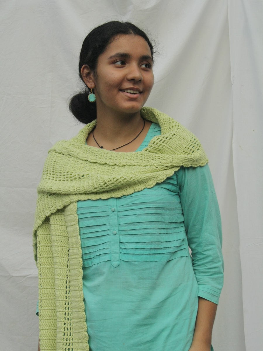 Cotton Crochet Stole