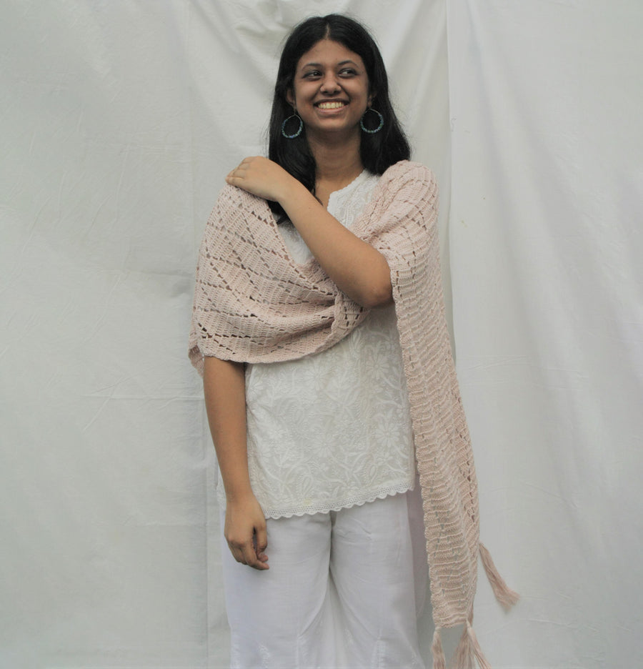 Cotton Crochet Stole