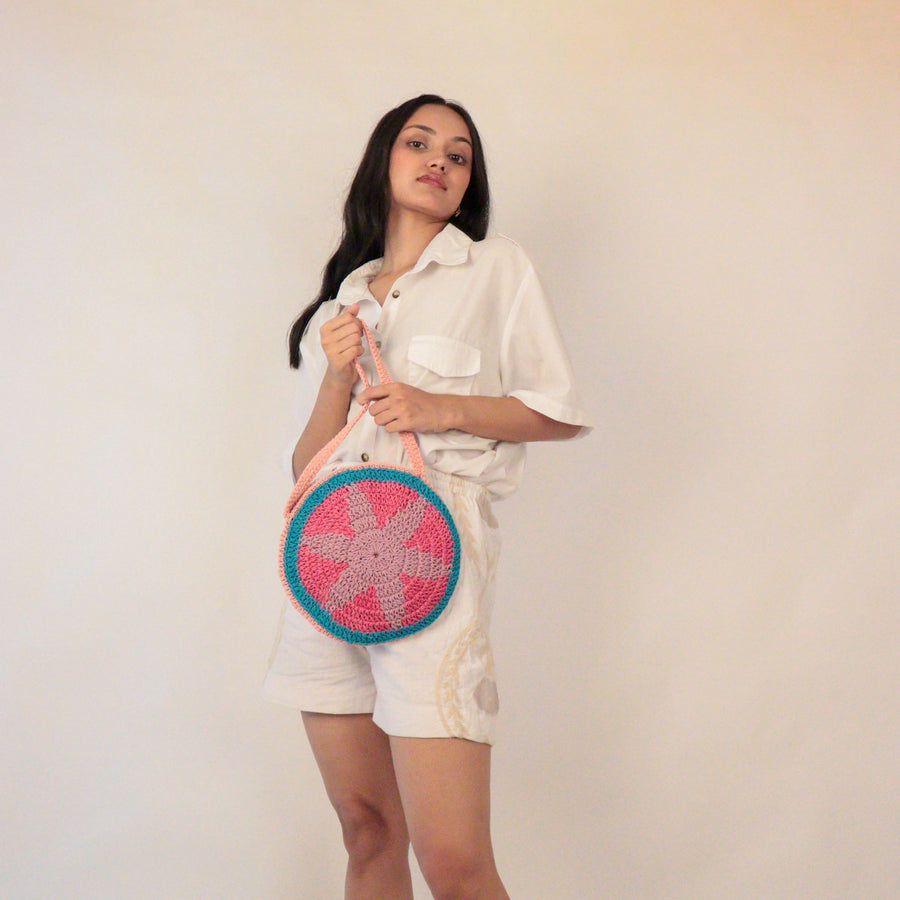 Starfish Crochet Shoulder Bag