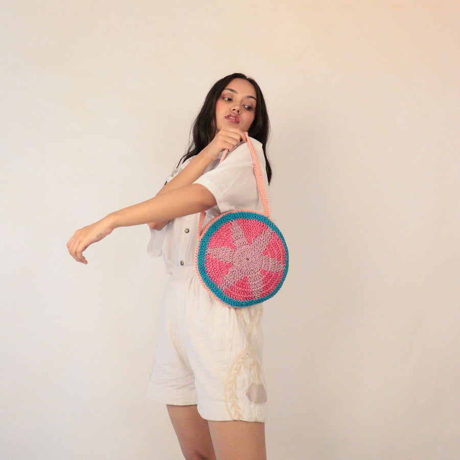 Starfish Crochet Shoulder Bag
