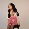 Round Swirl Crochet Handbag