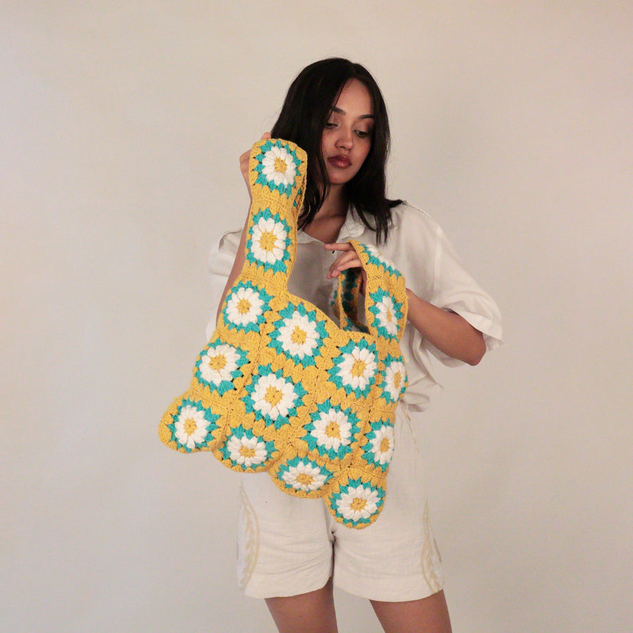 The Floral Shopper Crochet Tote Bag