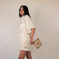 Miniature Floral Crochet Sling Bag