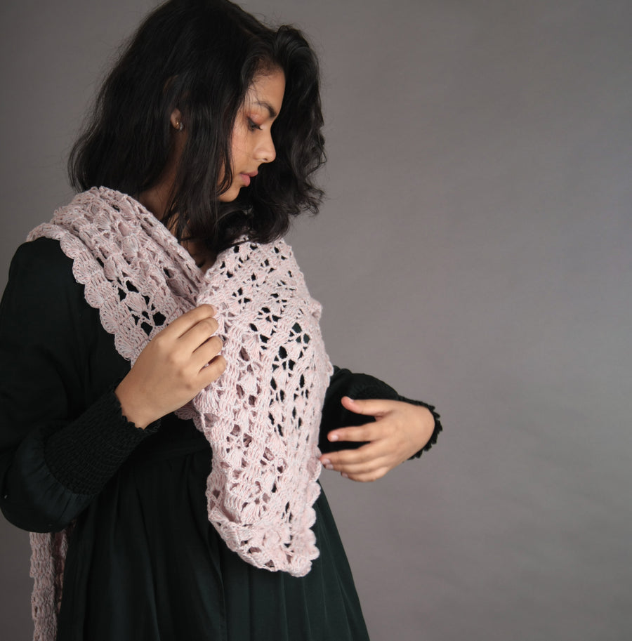 Cotton Crochet Stole