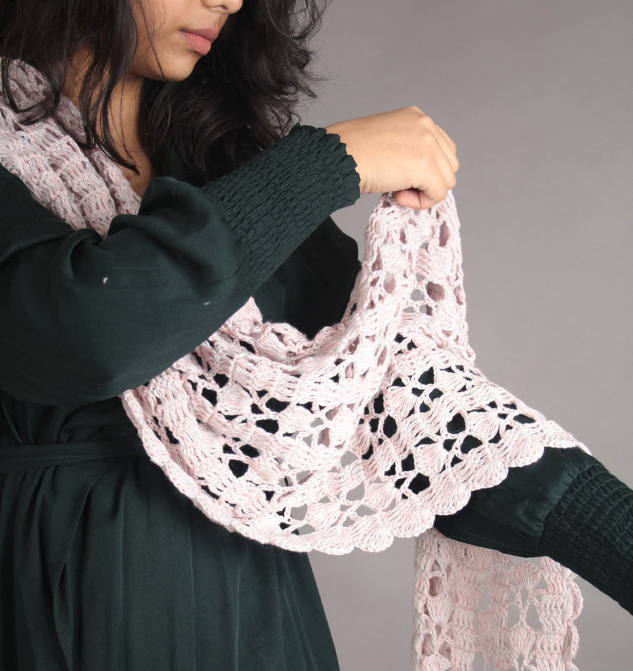 Cotton Crochet Stole