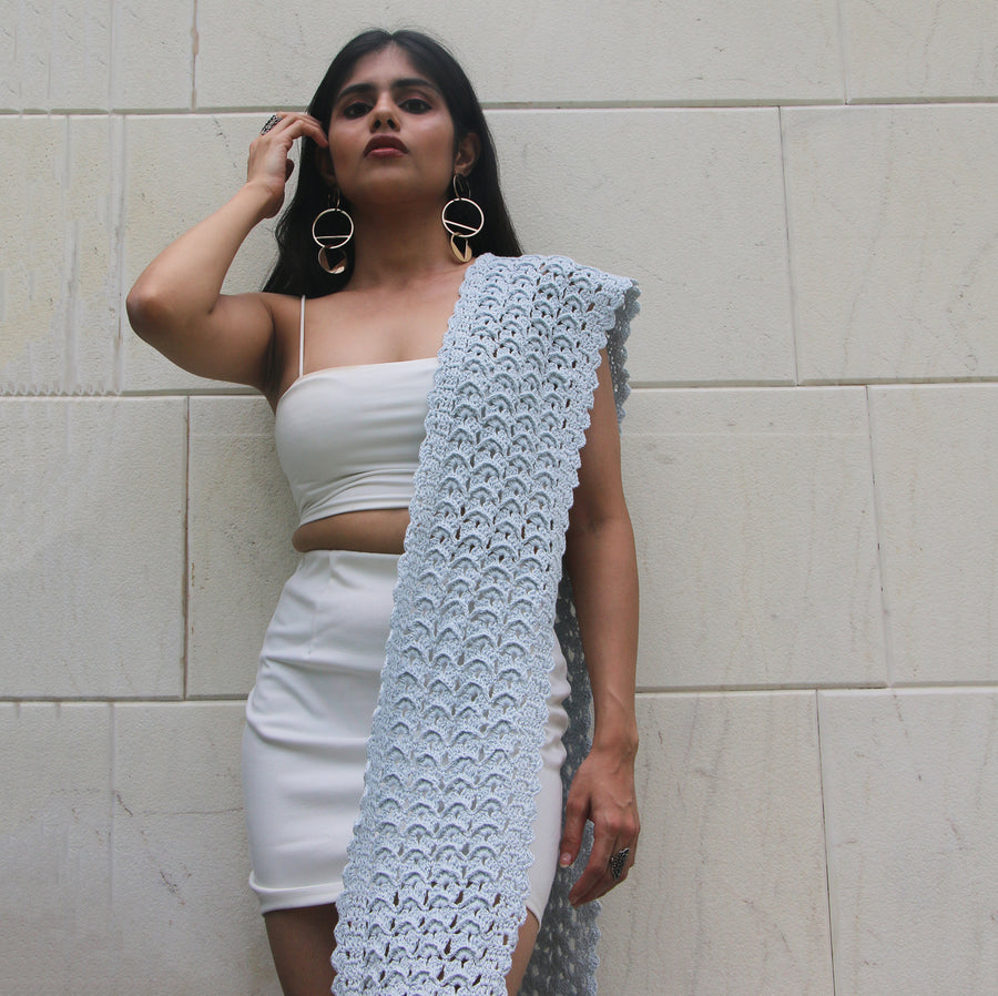 Cotton Crochet Stole