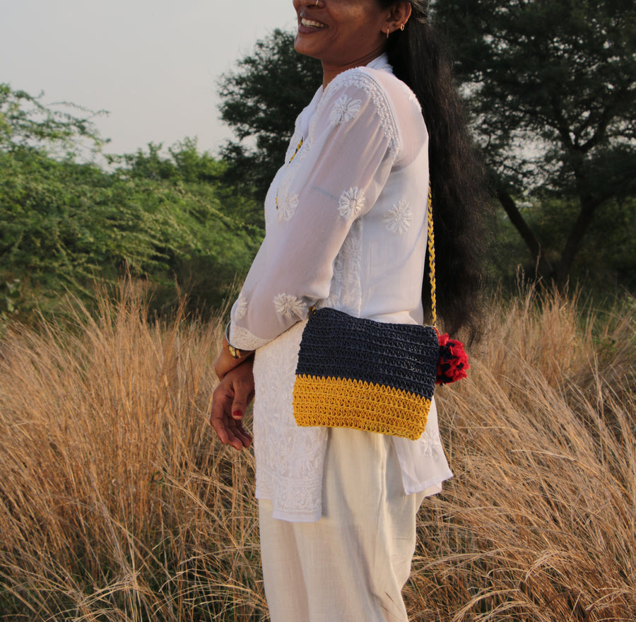 Itihasikala Crochet Sling Bag